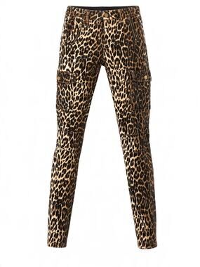 Ashley Mason Womens Jeans Size 1 25 Leopard Print Animal Stretch Casual Pants